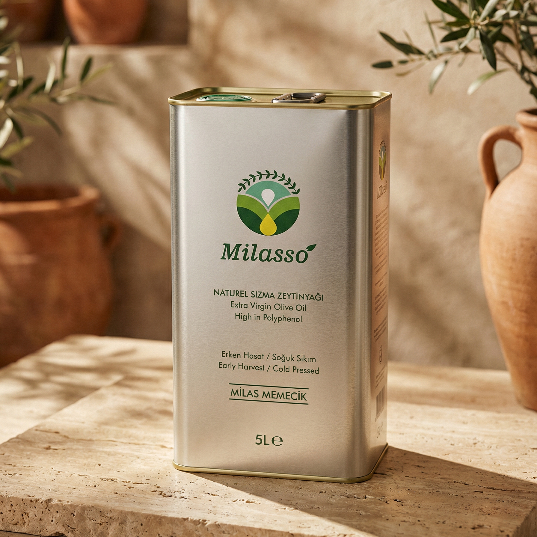 Premium Extra Virgin Olive Oil 5lt | Milasso | Milasso